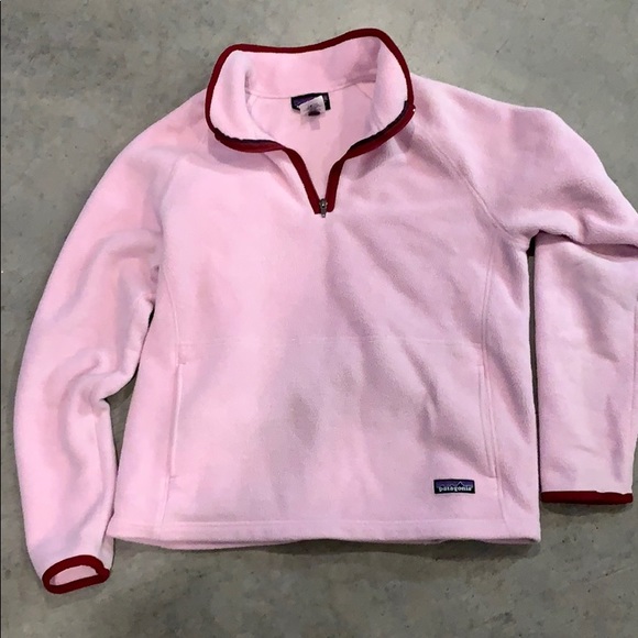 pink and blue patagonia fleece